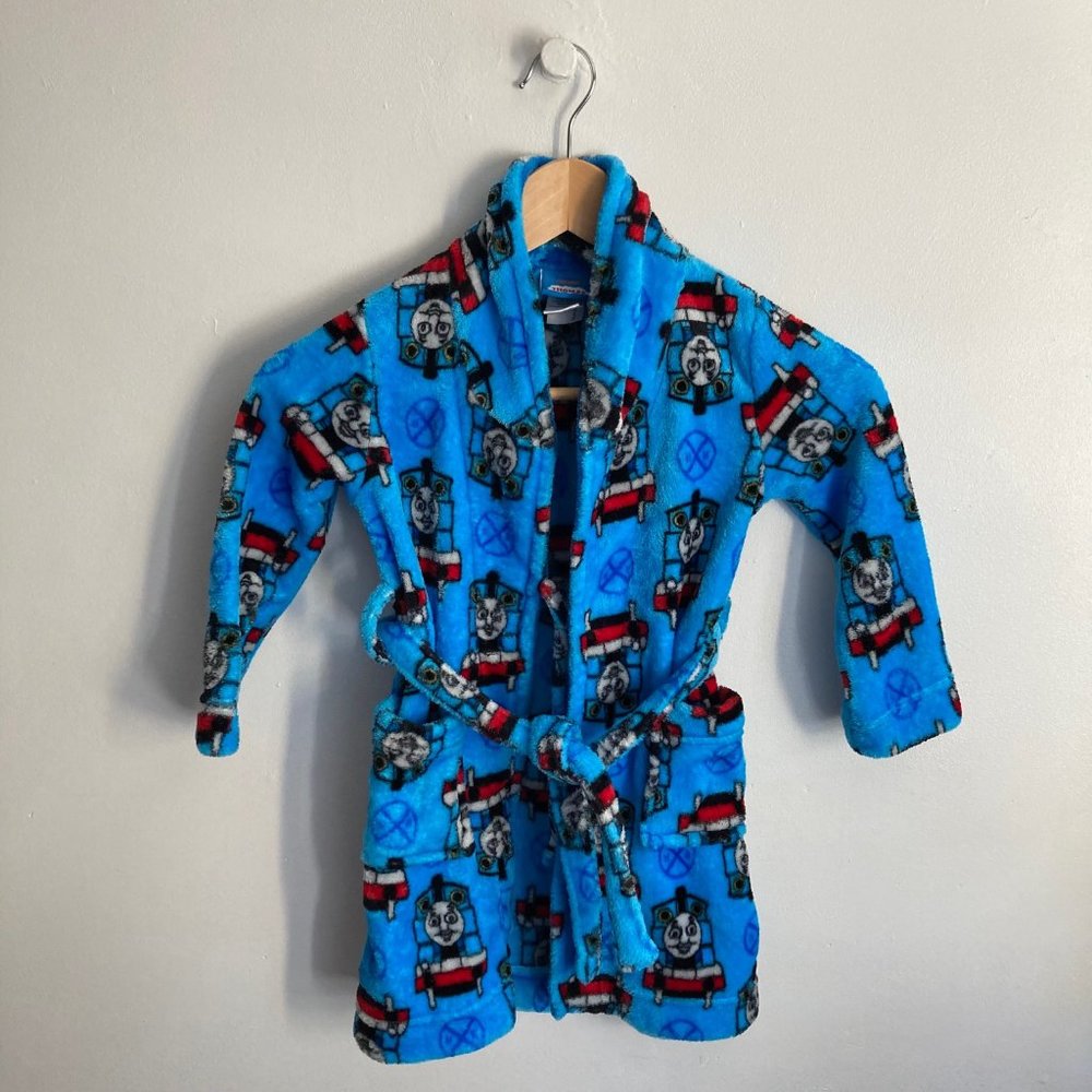 Thomas the Train fleece robe 4T
